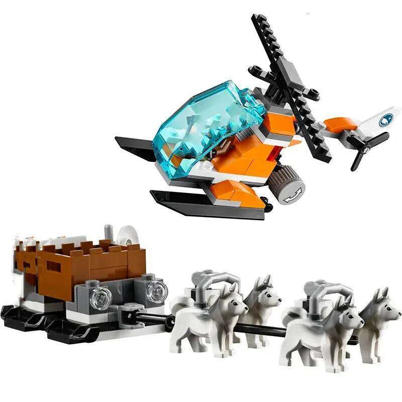 Suitable for city series building blocks Polar adventure Arctic base camp polar bear MOC toys children's Christmas gifts Z260306