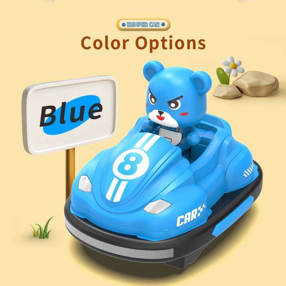 2.4G Bumper Battle RC Car with LED Music Ejecting Plush Parent-Child Competitive Racing Game for Boys Kids Outdoor Toys C260305