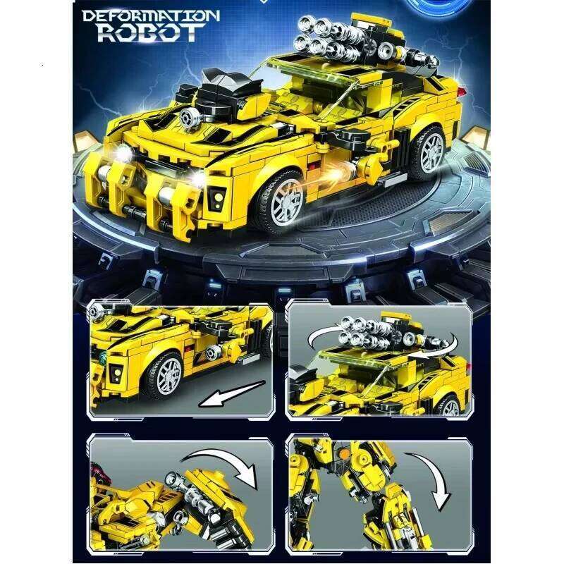 TOYLINX Deformation Robot 2 in 1 Mecha Building Blocks Sets Bricks kit Transform Cars Birthday Toys Kids Children Gifts for Boys Z260305