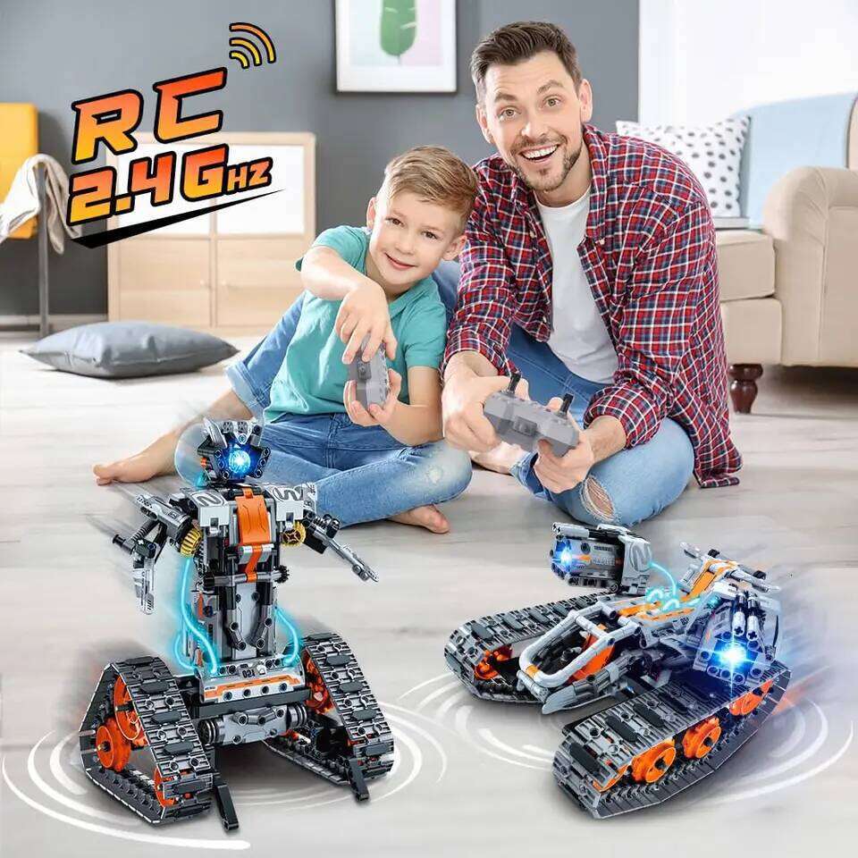 724pcs 4 in 1 City Technical Programming RC Robot Building Kit Stem Racing Car 6-16 Year Old Kids Bricks Toys for Boys Gifts Z260306
