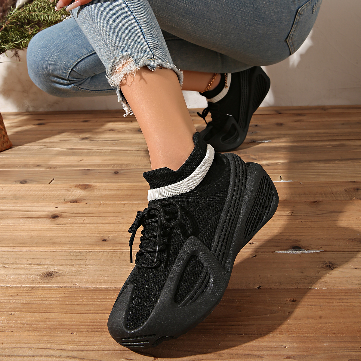 Women's Sneakers 2026 New Autumn Mesh Breathable and Versatile Casual Soft Slip-on Single Shoes High quality outdoor sports shoes