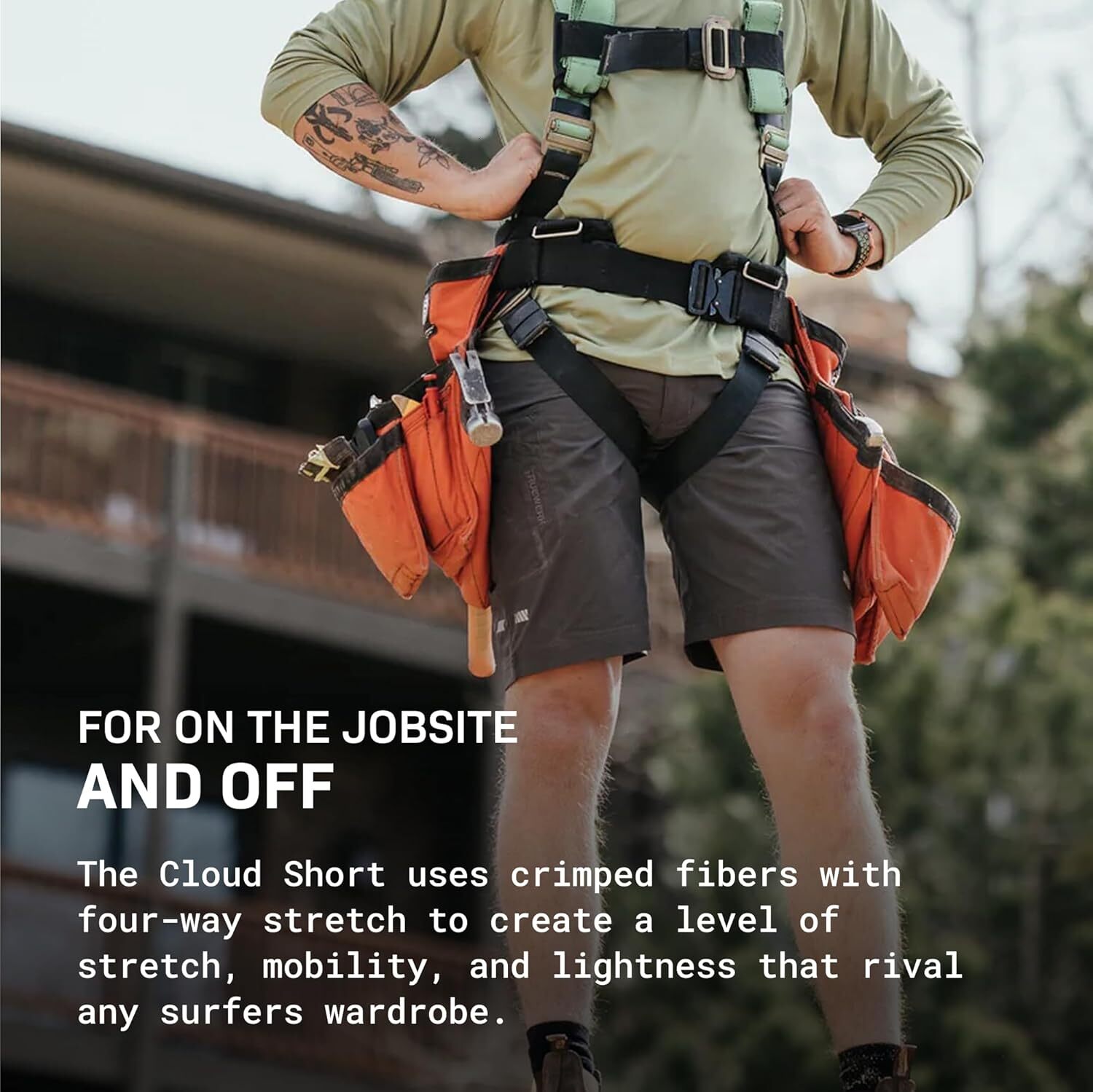 Cloud - Men's Workwear Shorts, Breathable, Moisture Wicking, Technical Work Utility Shorts