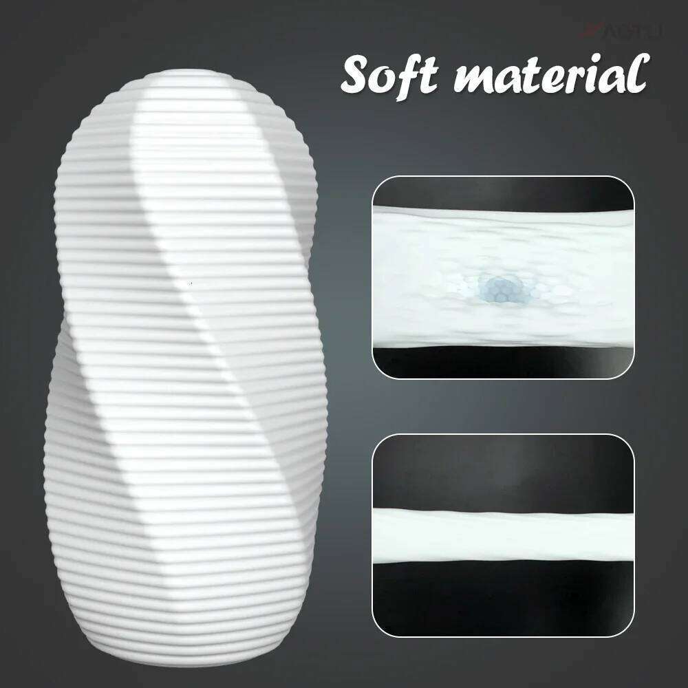 Soft Silicone Male Masturbator Cup Stretchable Masturbation Tools Pocket Pussy Waterproof Sex Toys for Men Adult Goods W260305