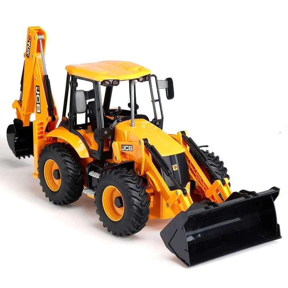 Double E E589 RC Excavator 1/20 2.4G 11CH Remote Control Cars Trucks Backhoe Loader Light Sound Construction Truck JCB Model C260305