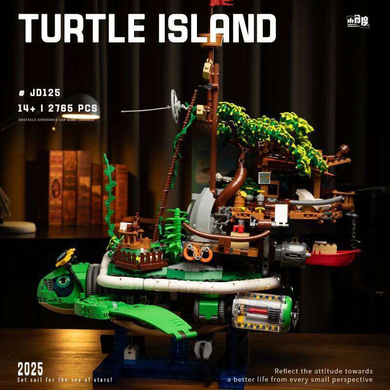 2765PCS Sea Turtle Island Ship Tree House Building Blocks With Power Motor Assemble Bricks Toy Gift For Children Adult Z260305