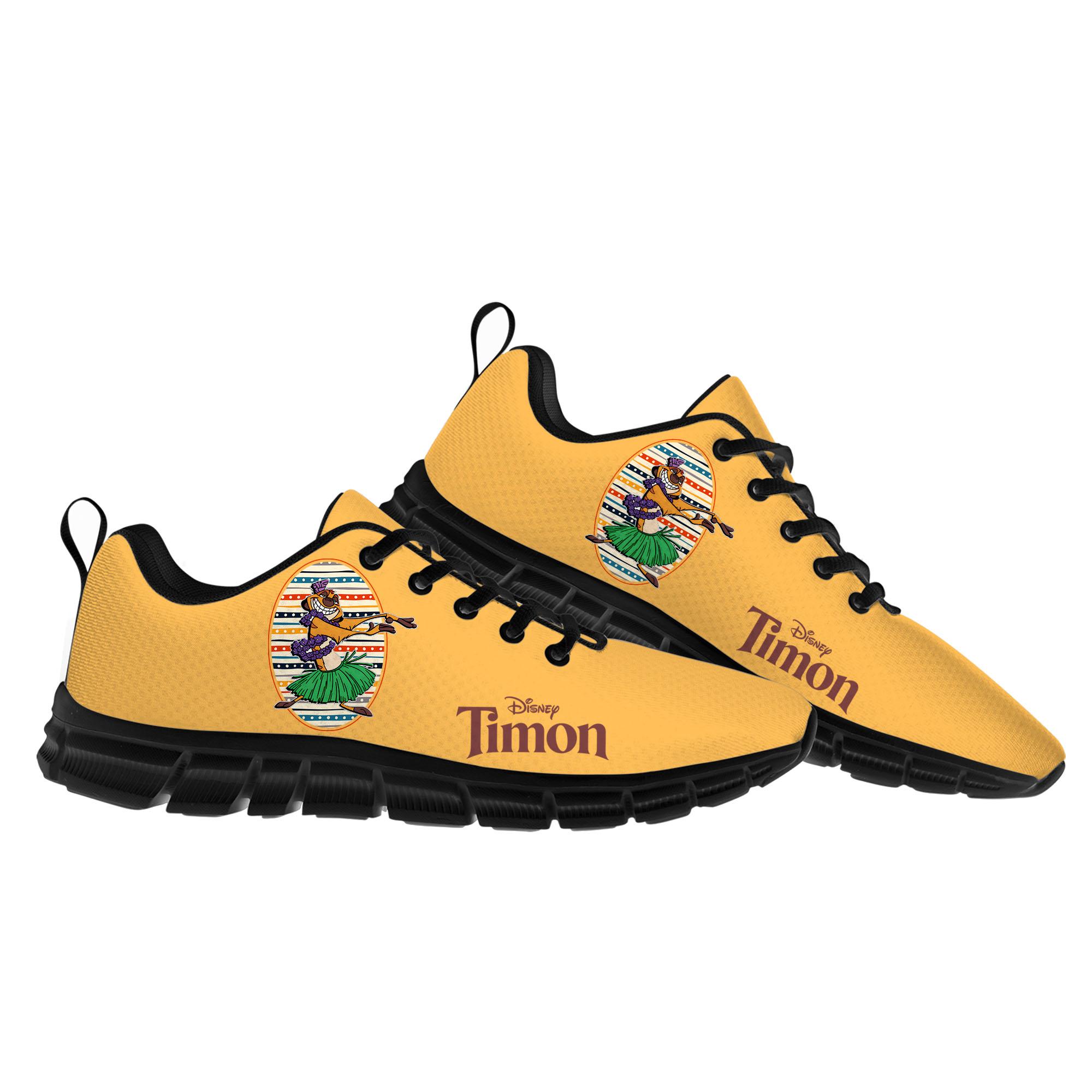 Timon Sports Shoes Man Woman Boy Girl Disney Cartoon The Lion King Decorate Sneakers Design Your Photo Logo Text Walking Shoes Walking Shoes Custom Sh