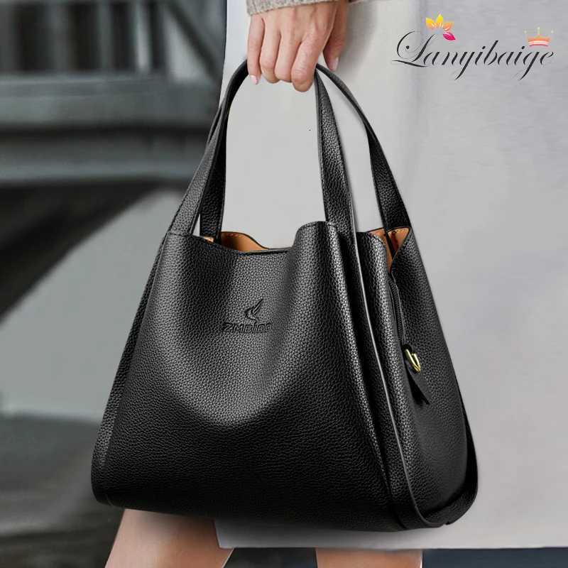 Casual Tote Bags Female Handbag Large Capacity Shoulder Bag for Women Ladies Vintage PU Leather Crossbody Bag Sac A Main H260306