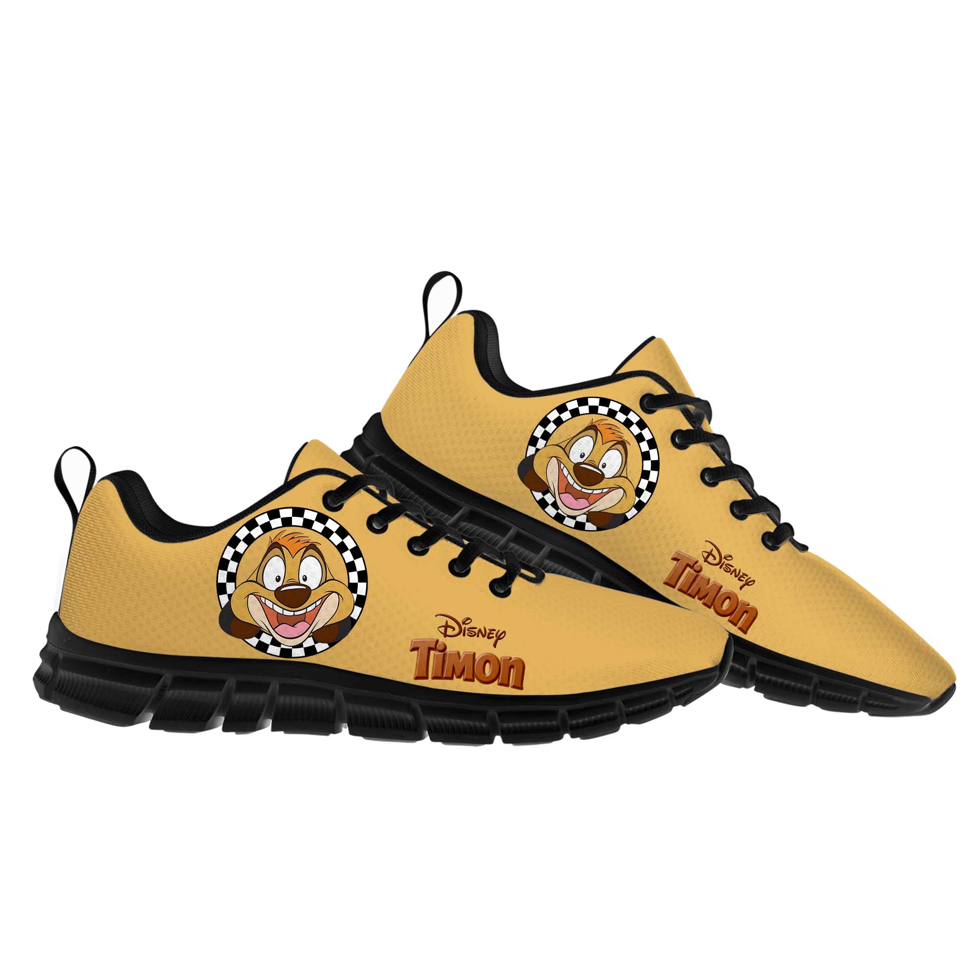 Timon Sports Shoes Man Woman Boy Girl Disney Cartoon The Lion King Decorate Sneakers Design Your Photo Logo Text Walking Shoes Walking Shoes Custom Sh