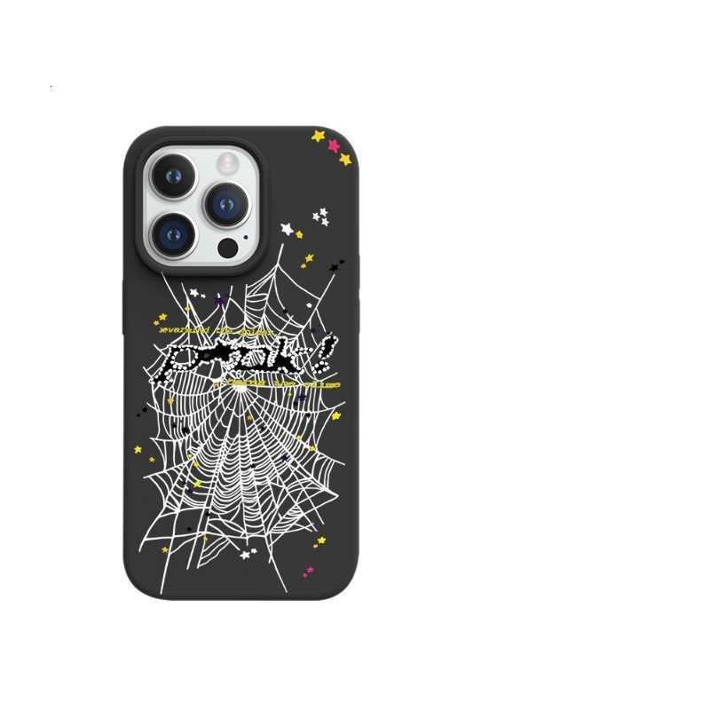 Super Cool Spider Web English Phone Case for iPhone 16 15 Pro MAX 14 13 11 12 Pro Plus X XR XS Color IMD Cover X250224