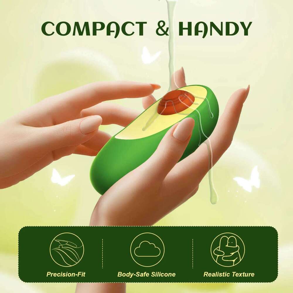 Hot Selling Avocado Vibrator for Women, Adult Clitoral Orgasmic Masturbation Vibration Massage Stick,lesbian Couple Flirting Toy W260305