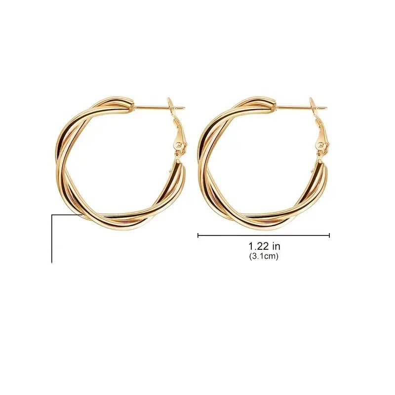 Chic Simple Twist Earring Pairings Perfectly Match Any Outfit