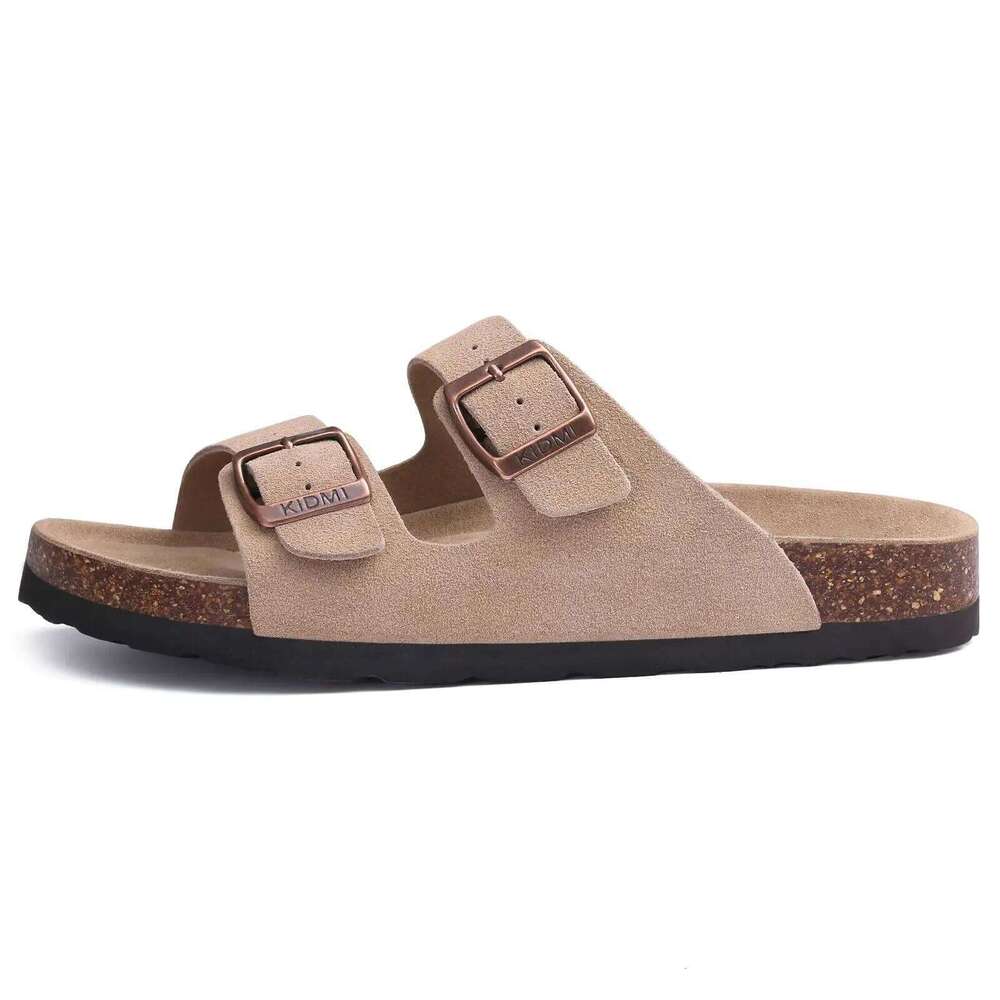 Litfun Classic Cork Sandals For Women Men Fashion Adjustable Slides Anti-slip Rubber Insole Unisex Slippers With Arch Support