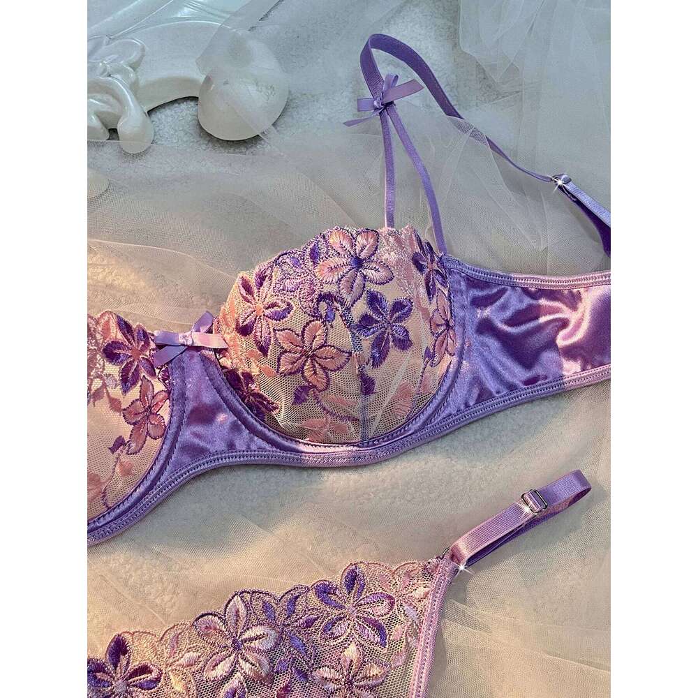 Valentine's Eve Light Purple Danube Group Ladies Sexy Lingerie Bra Women's Suit - the Temptation of a Seductive Night