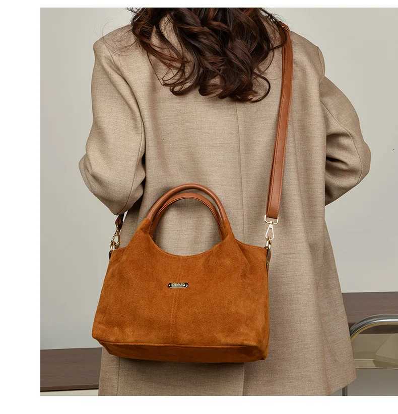 Fashion Handbag Large capacity Female Big Totes Quality Ladies Shoulder Crossbody bags Faux suede Commuting Office bags borsa H260306