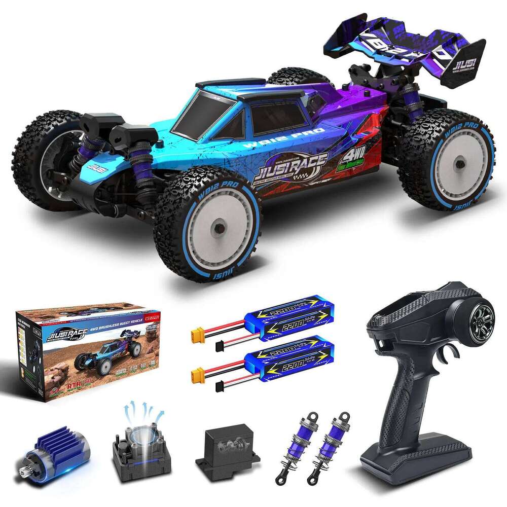 JIUSI WB12 PRO 1/12 Racing 80km/h Brushless 4WD High Speed 2.4G Remote Control Car Competitive Off-road RC Toys Gift C260305