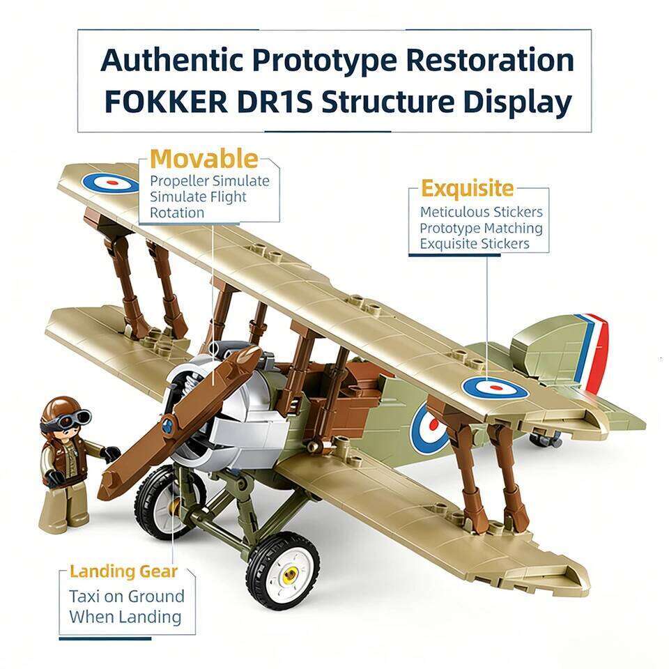 Sluban WW2 B-17 Bomber Model Building Blocks USAAC Military Flying Fortress Bombardment Aircraft Bricks Set Kids Toy Adults Gift Z260306