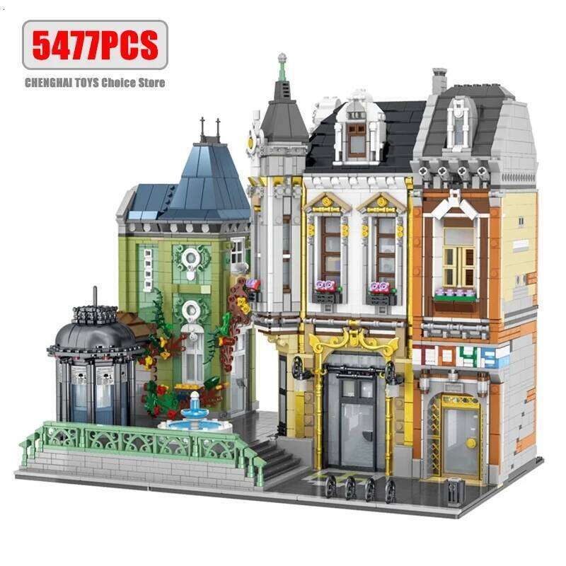 5477pcs URGE Street View Sets MOC Series Modular Toy Square City Architecture Building Blocks Bricks Model Kids Toys Boys Gifts Z260306
