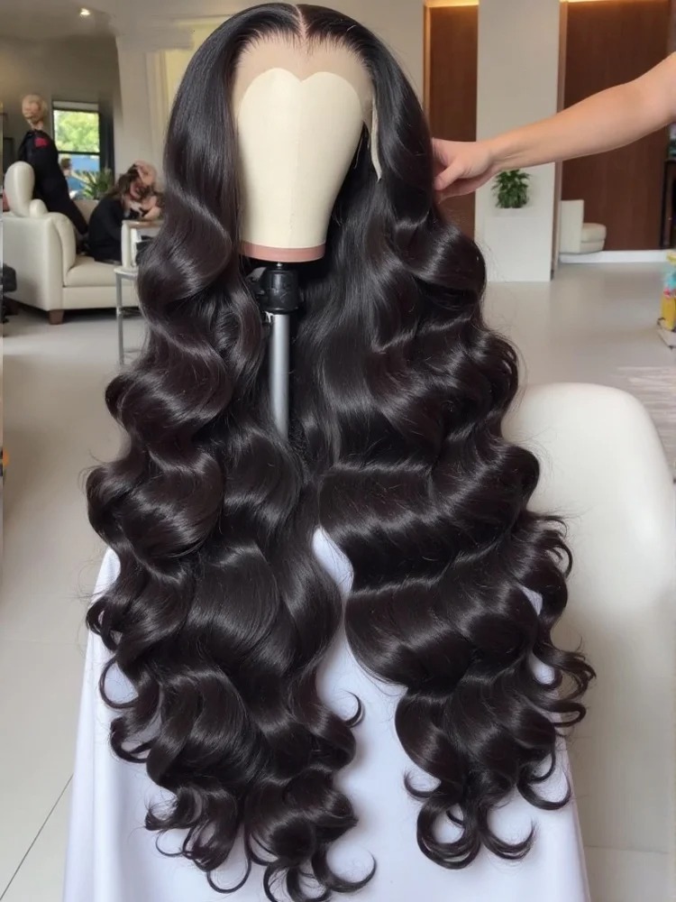Peruvian Soft Hair Body Wave Lace Front Wigs Human Hair 220 Density Transparent Lace Frontal Wigs For Women 13x6 13x4 Human Hair Wigs