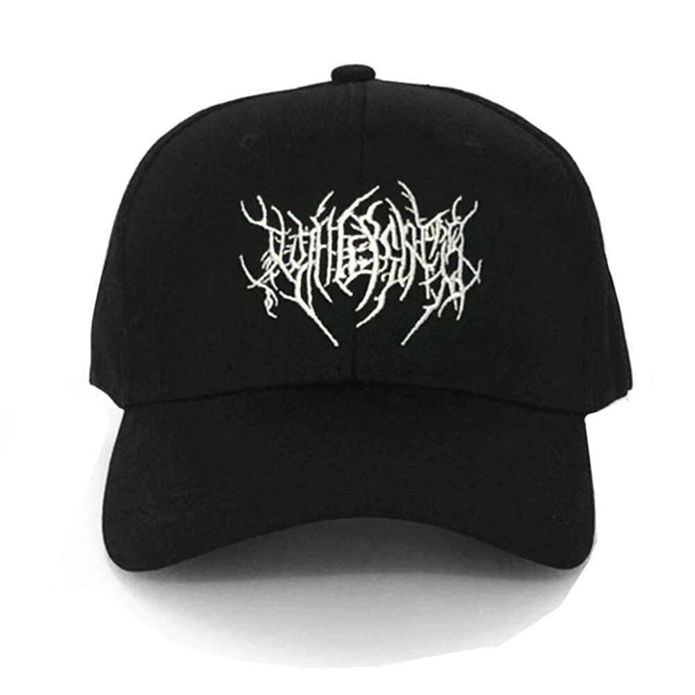 Embroidery Gothic Street Punk Frauen Baseball Cap Men Cotton Adjstable Pure Black Sports Caps Women Hip Hop Dad Hat New Y260304