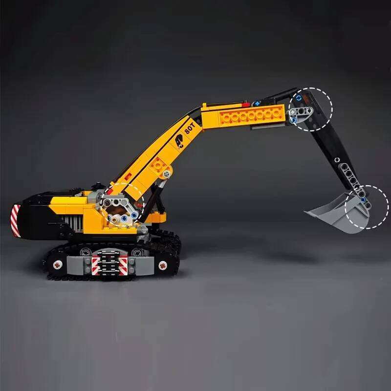 City Construction Excavator Building Blocks MOC With 3 Figures Assemble Bricks Toys Gift For Children Kids Z260306