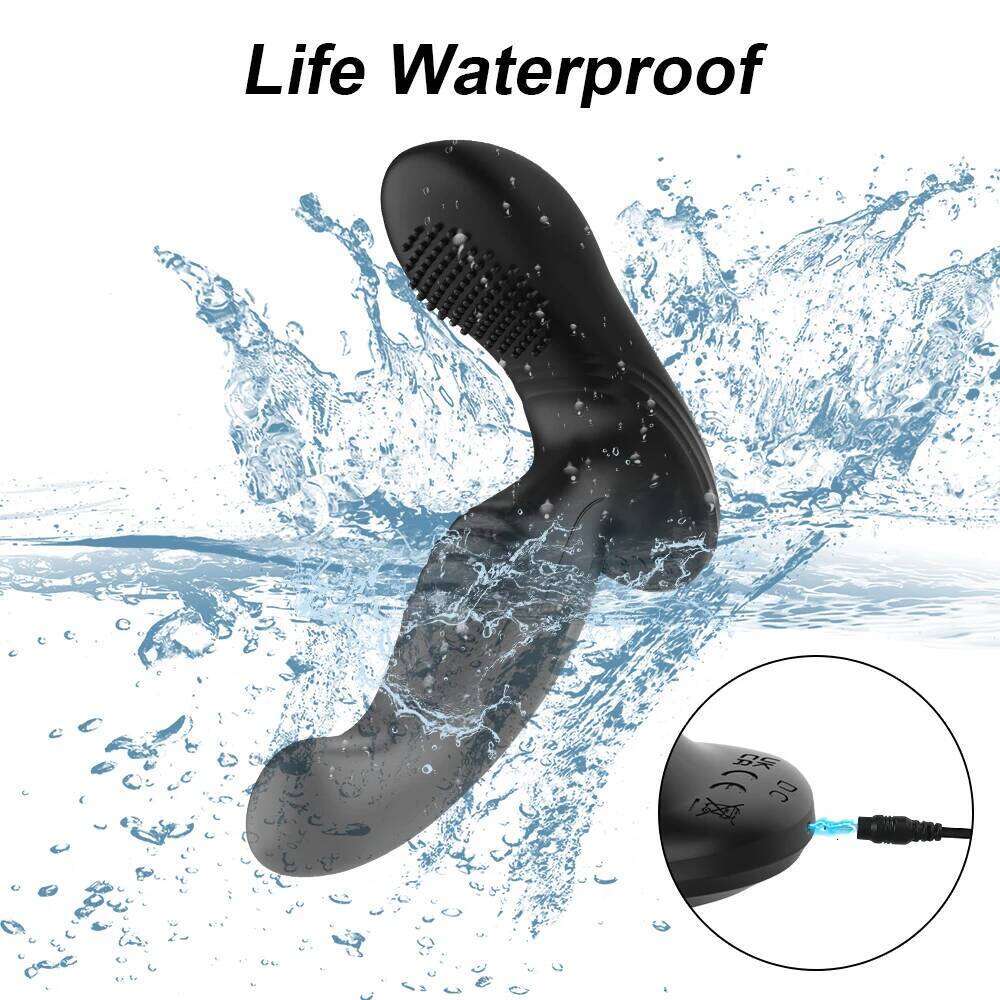 APP Control Male Wiggle Massager Vibrator Butt Plug Tickling Prostate Stimulator Anal Buttplug Sex Toys For Men 18 W260305
