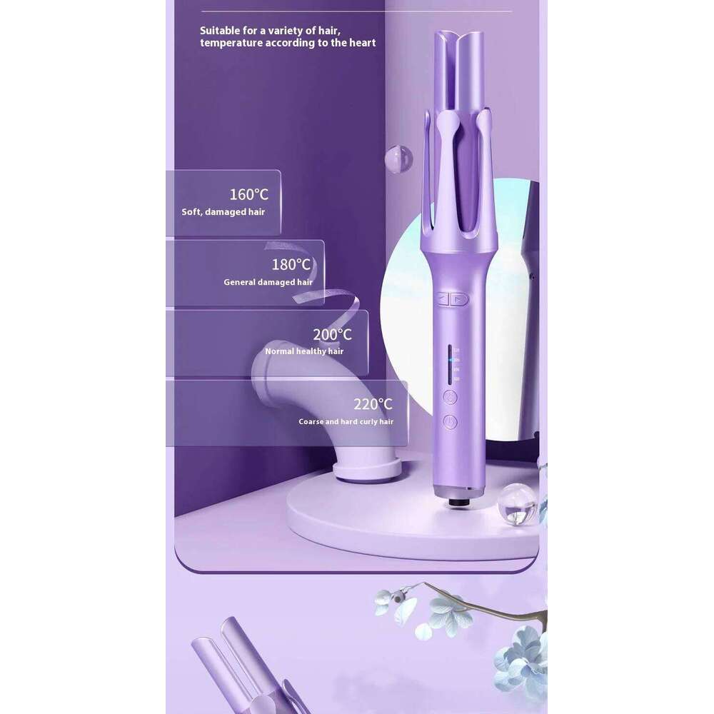 2 in 1 32mm Automatic Rotating Ceramic Professional Curling Wand Curler 26Y0306
