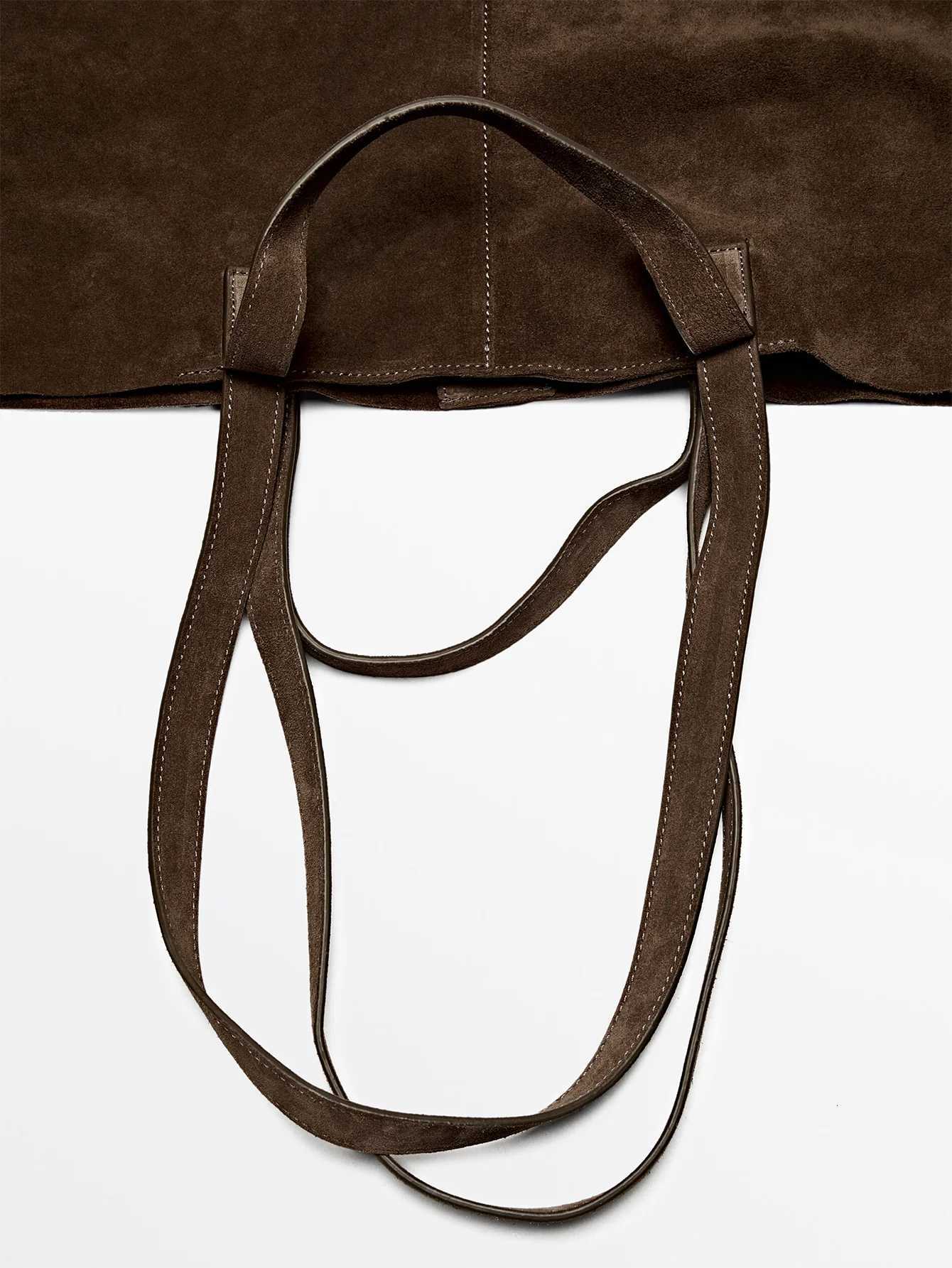 Ladies large suede handbag large-capacity soft-shoulder bag suede tote bag backpack bag work handbag travel winte H260306
