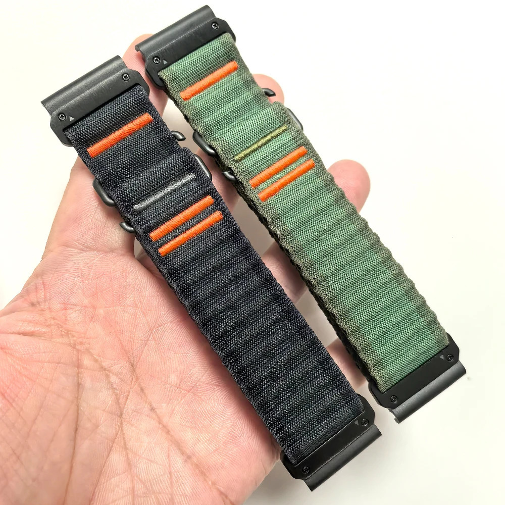 QuickFit 26mm 22mm Nylon Strap For Garmin 8 Pro 51mm AMOLED/MicroLED 8 47mm 7 7X Pro Solar 6 6X Watch Band Bracelet 260304