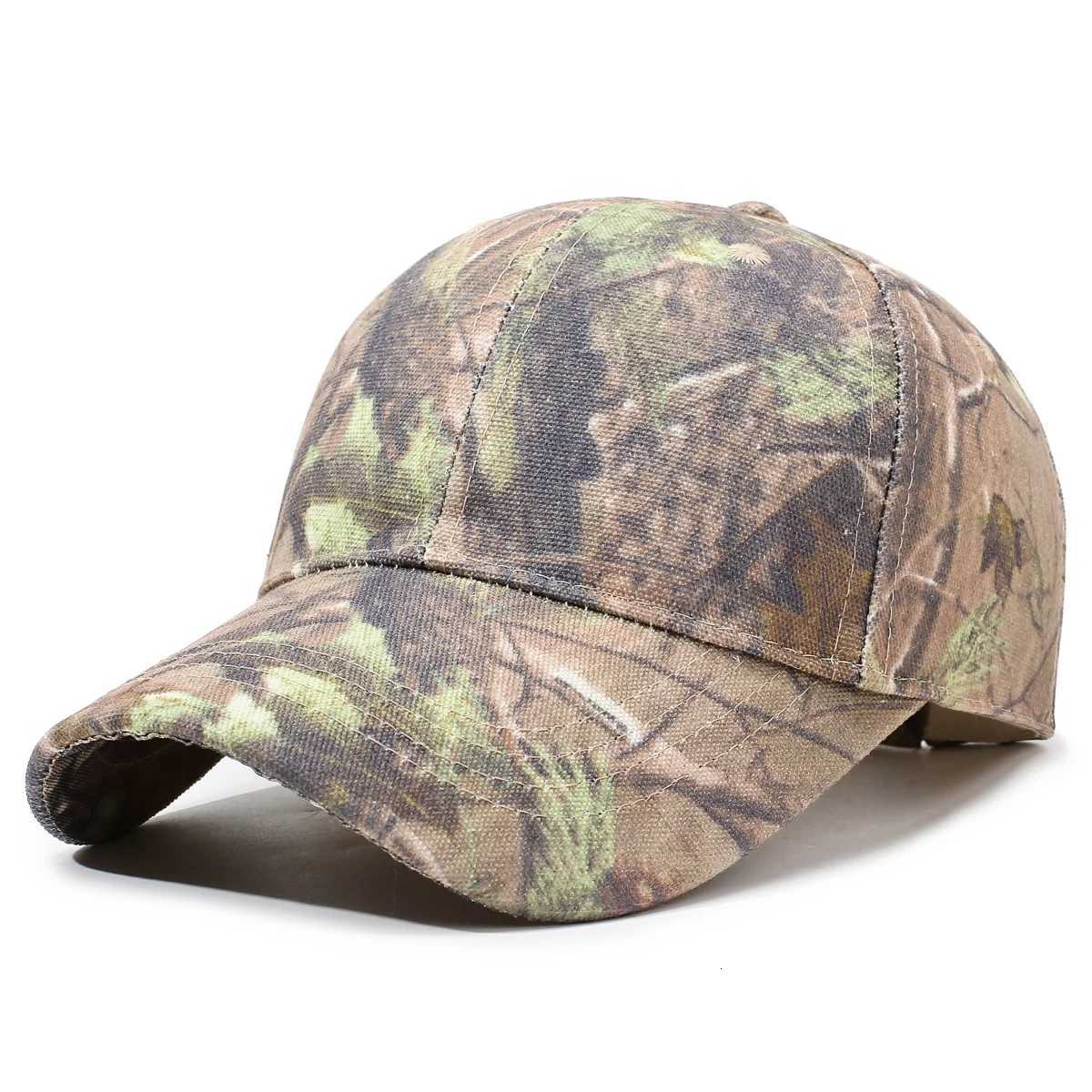 Baseball Cap with Leaf Jungle Camouflage Pattern for Outdoor Wilderness Hiking S260306