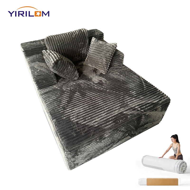 Wholesale Small Package Sofa Compressed Sofa Bed Sleeper Sofa with Memory Foam No Assembly Necessary Living Room Modular Couch