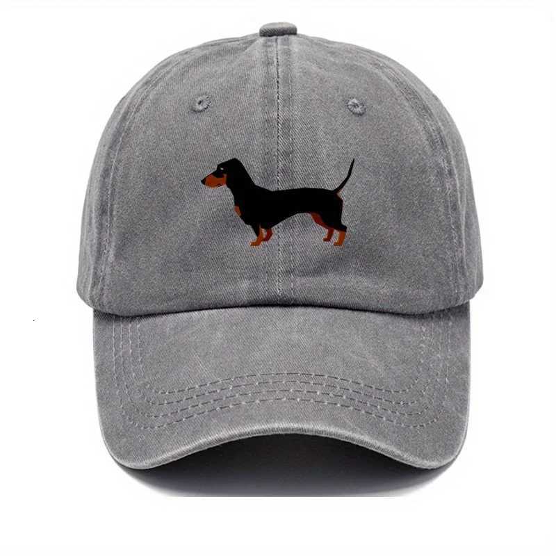 Retro dachshund baseball cap for both men and women adjustable and cute cartoon design suitable for sports and casual wear S260306