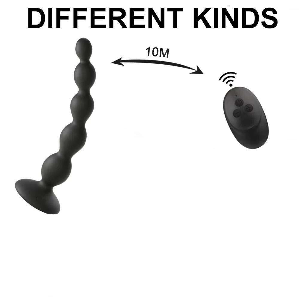10 Speed Vibrator Male Prostata Massager Anal Beads Butt Plugs G Spot Dildo Vibration Sex Toys for Men Gay Women USB Charge W260305