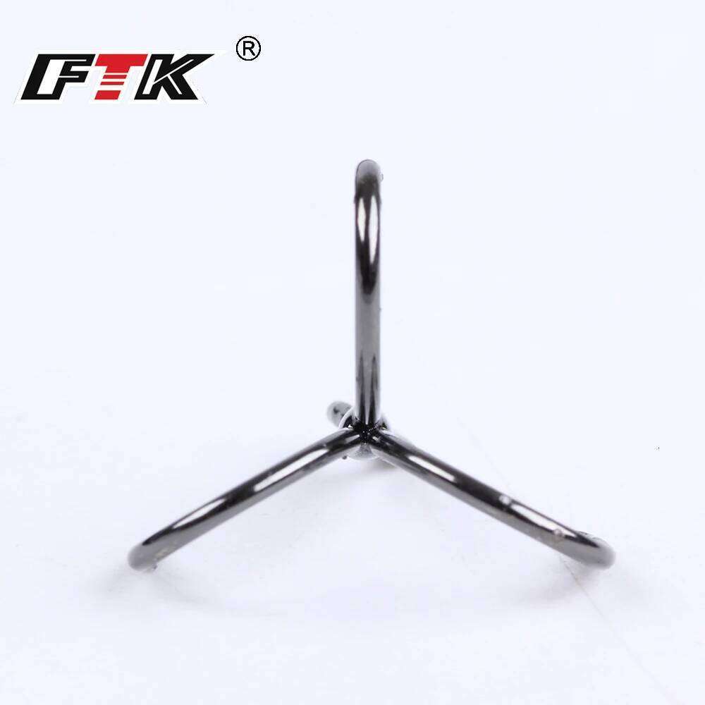 FTK High Carbon Steel 15-20pcs Overturned Treble Black For Lure Triple Hook Fishing Tackle S260305