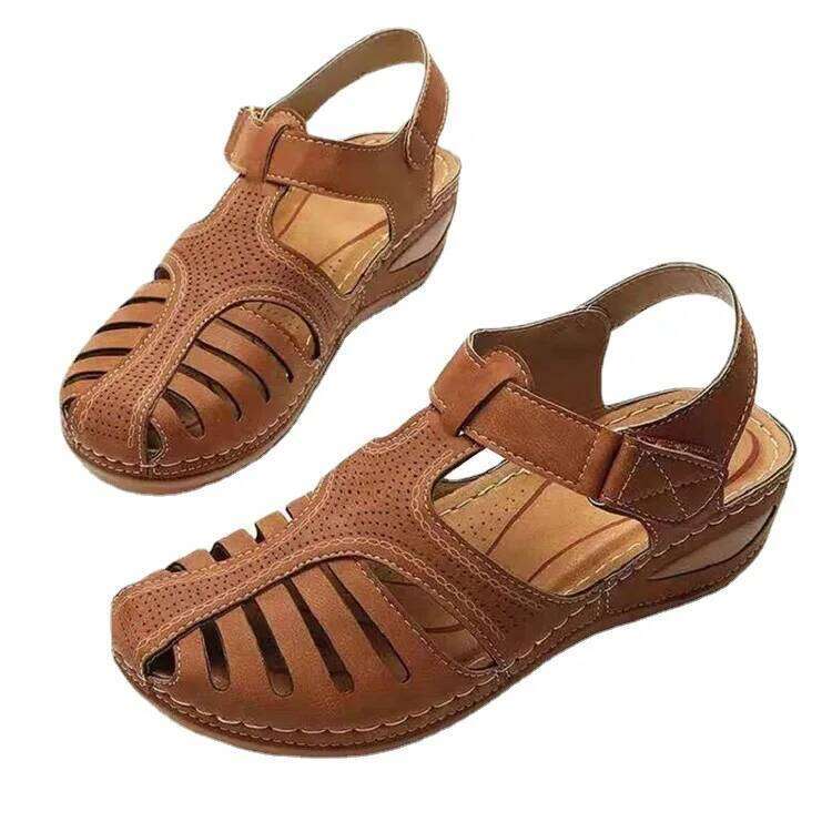 New Women's Sandals Premium Orthopedic Bunion Corrector Flats Casual Soft Sole Beach Wedge Vulcanized Shoes