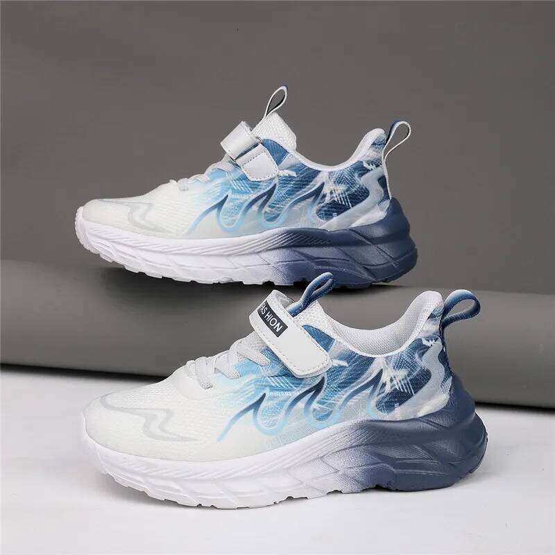 Kids Casual Breathable Running Tennis Children Sneakers Girls Fashion Gradient Designer Sports Shoes Outdoors 26Y0304