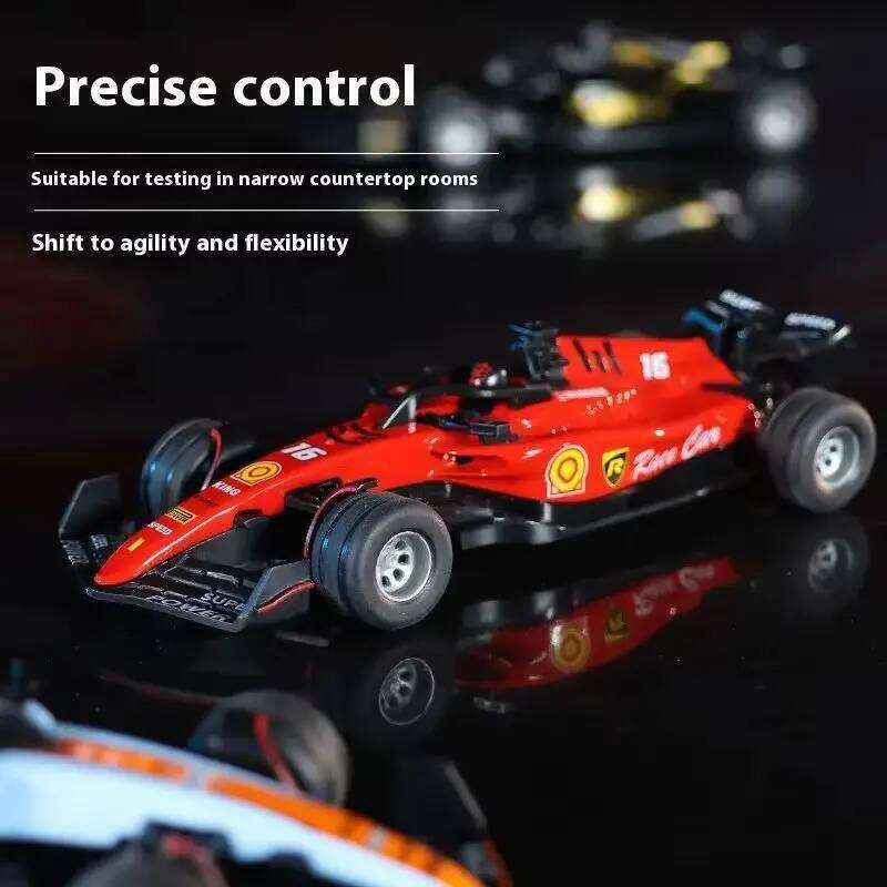 2025 New Rc 1:64 Scale Mini Alloy Model Adjustable Lighting Formula High-Speed Racing Remote Control Car Toy For Children C260305