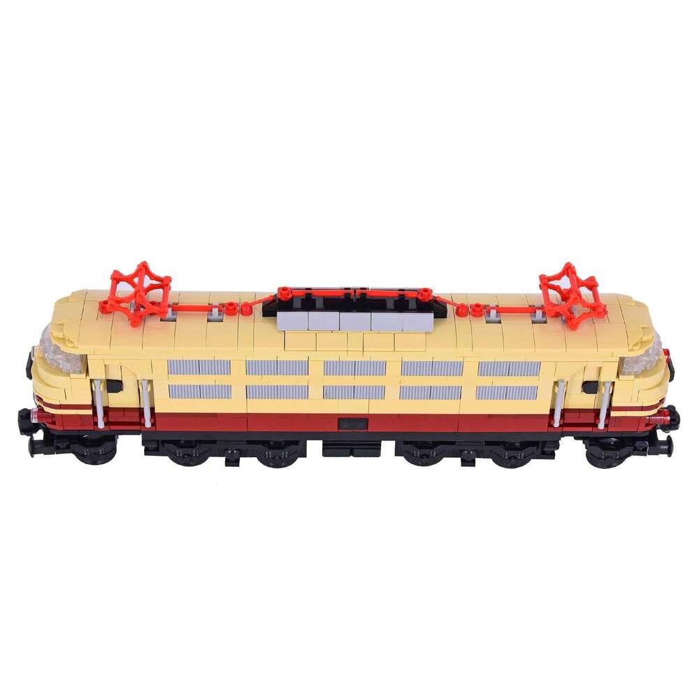 MOC City Creative Idea Train Rheingold BR 103 Building Classic Auto Blocks Bricks Assembled DIY Toys Z260305