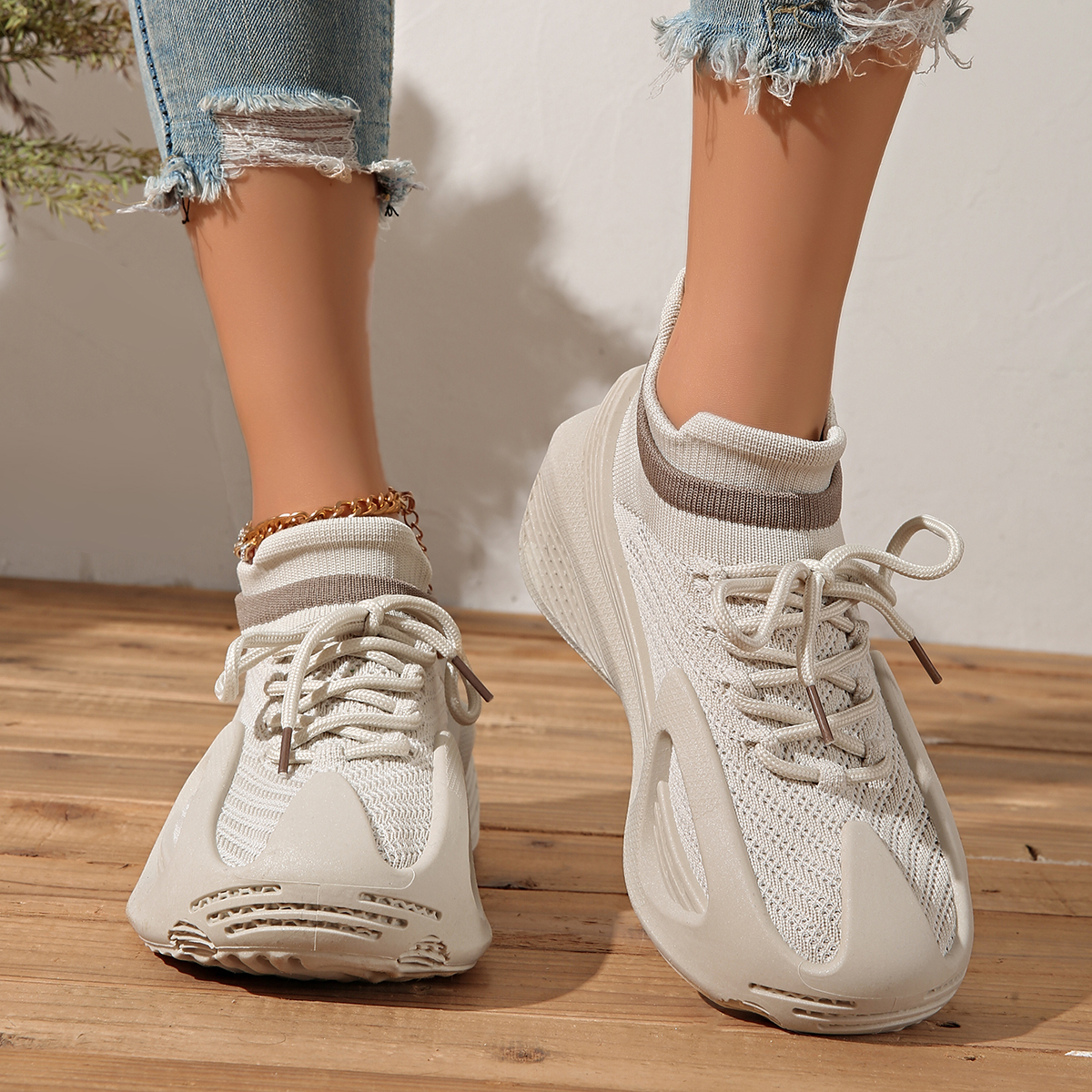 Women's Sneakers 2026 New Autumn Mesh Breathable and Versatile Casual Soft Slip-on Single Shoes High quality outdoor sports shoes