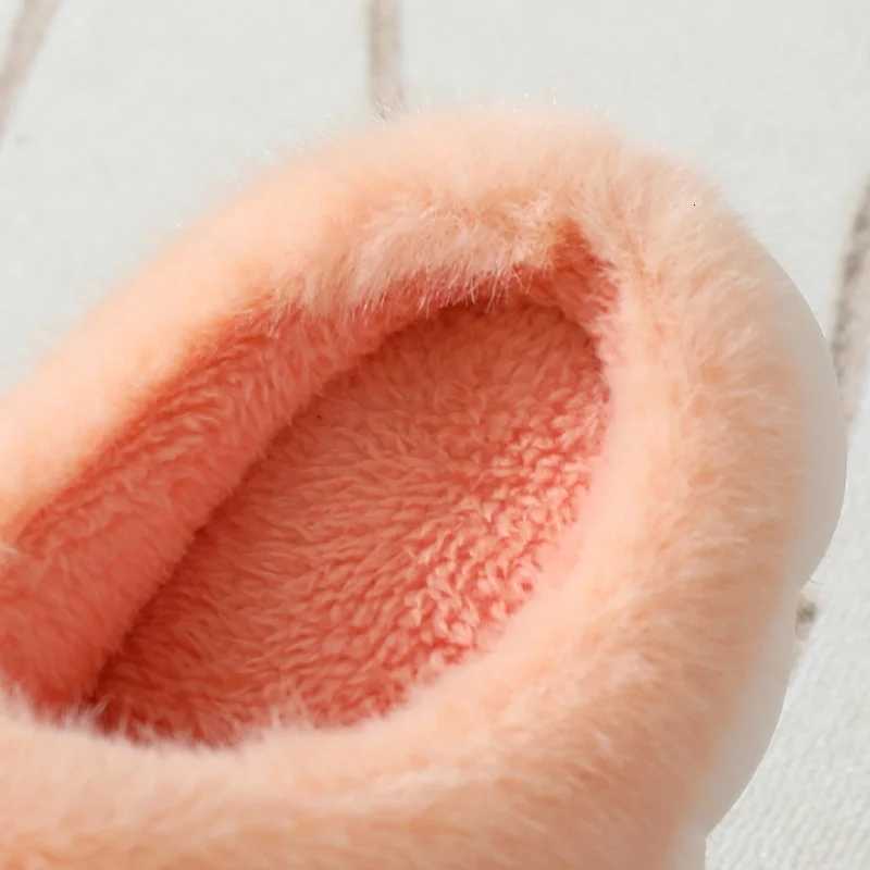 Winter Cute Plush Rabbit Cotton Slippers For Women Couple Indoor Soft Thick Soles Sandals Adults Household Warm Non-slip Slides S260305