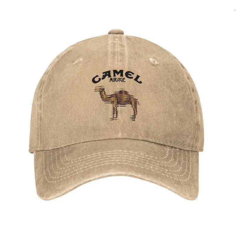 Camel Mirage Band Men Women Baseball Distressed Washed Caps Hat Vintage Outdoor All Seasons Travel Adjustable Fit Sun Cap Y260304