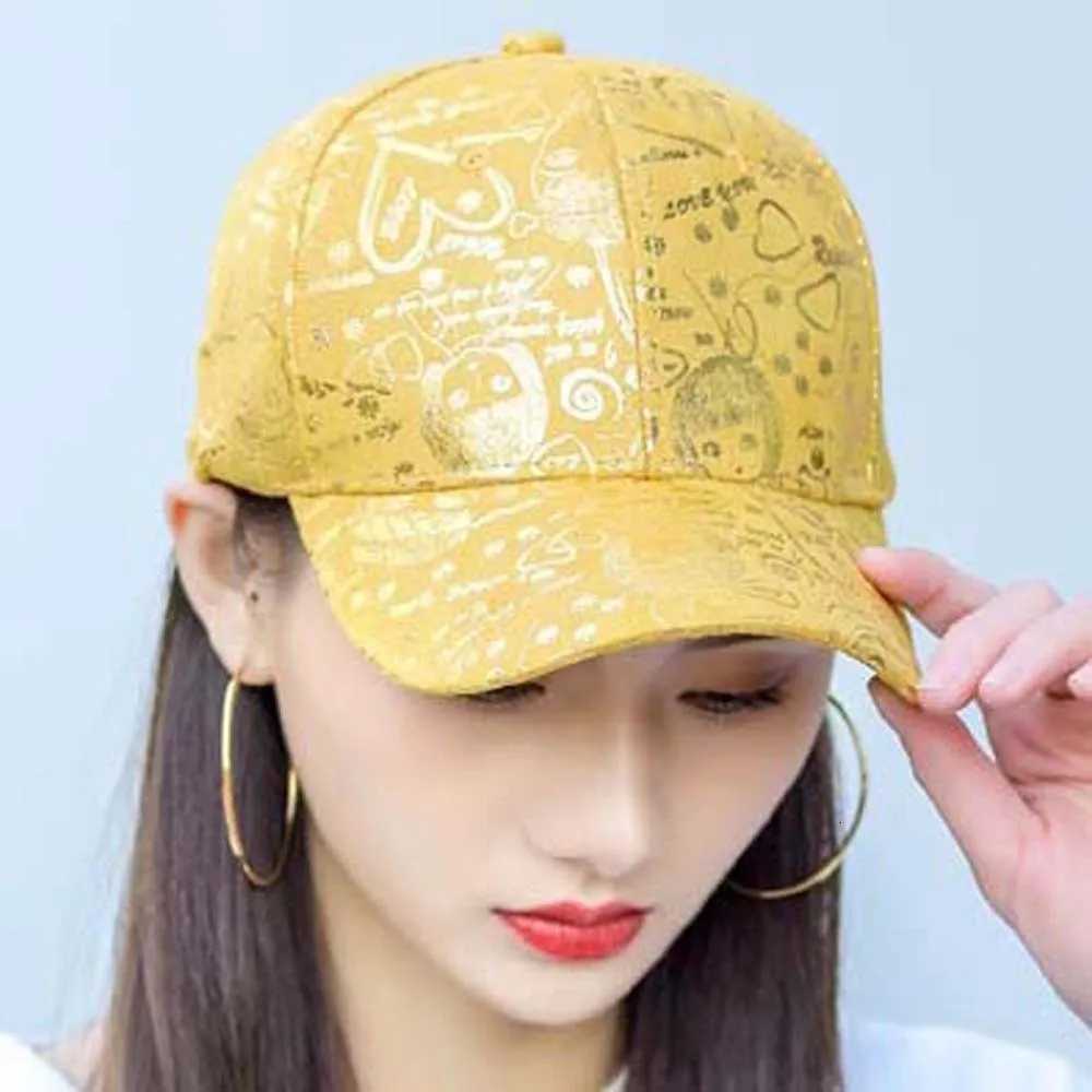 Adjustable Graffiti Baseball Cap American Style Sunscreen Patterned Peaked Hat Hip-hop Versatile Sunshade Casquette All Seasons S260306