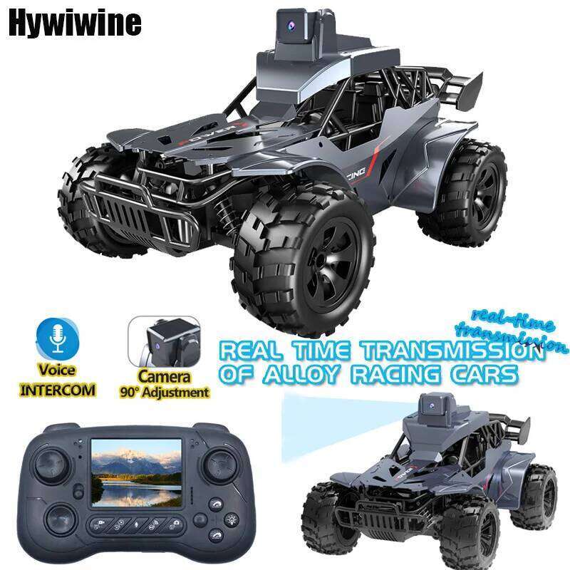 Rc with Camera Lcd Fpv Real Time Transmission High Speed 2.4g Remote Control Car Voice Chat Toys For Kids Adults C260305