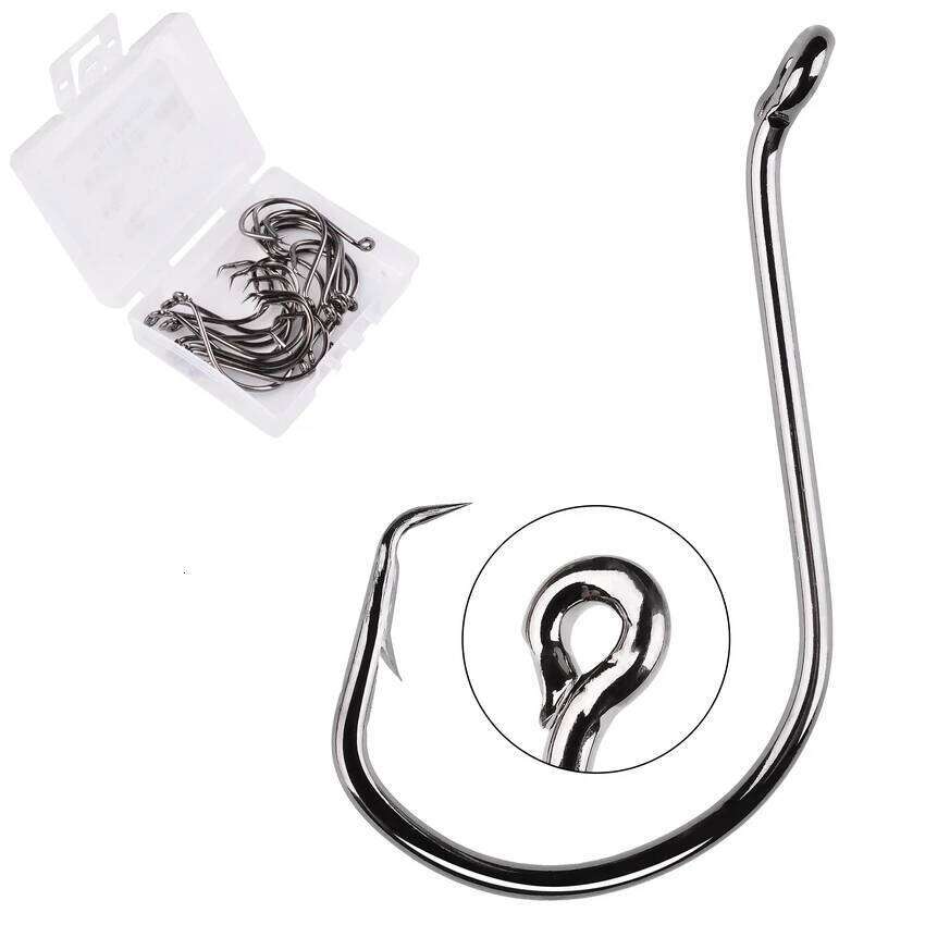 20pcs/box Octopus Sport Circle Hook Carp Fishhook Jig Big Barbed Sea Fishhooks High Carbon Steel Fishing Hooks 6#-7/0# S260305