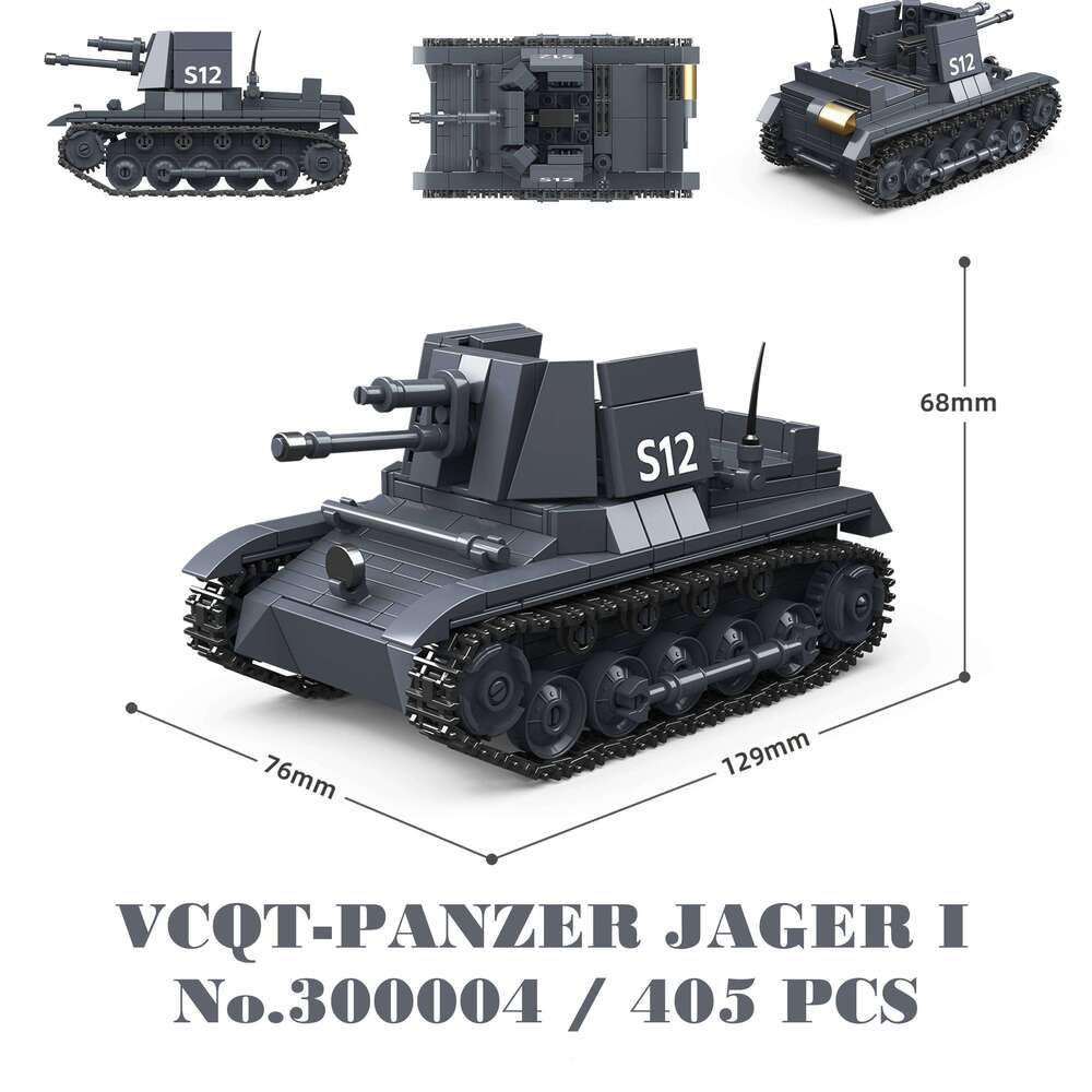 Military Tanks Stuart SdKfz251 PanzerVI Sherman US Army Quan Guan WW2 Soldier Figure Model Building Block Brick kid Children Toy Z260305