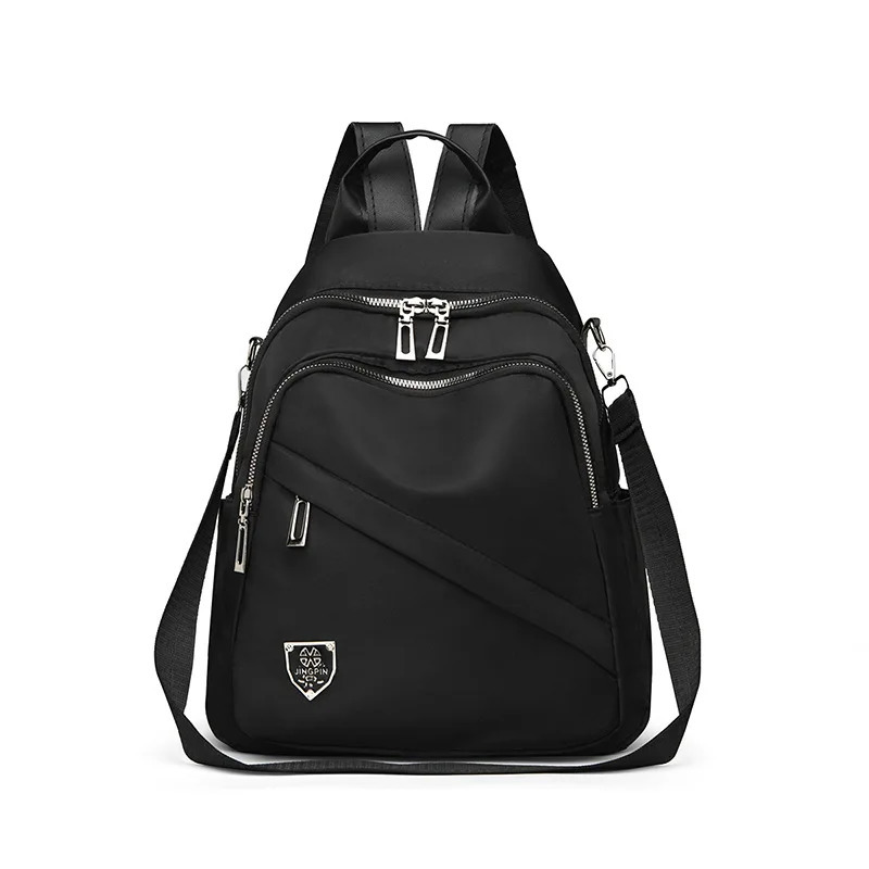 Women Casual Backpack Large Capacity Black Daypack Trendy Shoulder Bag for Girls and Ladies260228