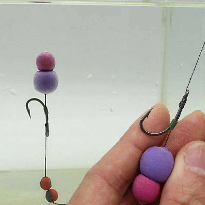 20PCS PTFE Coated Fishing High Carbon Steel Fishhooks Barbed Curve Shank Gripper Style Sharp Carp Hooks Tackle S260305