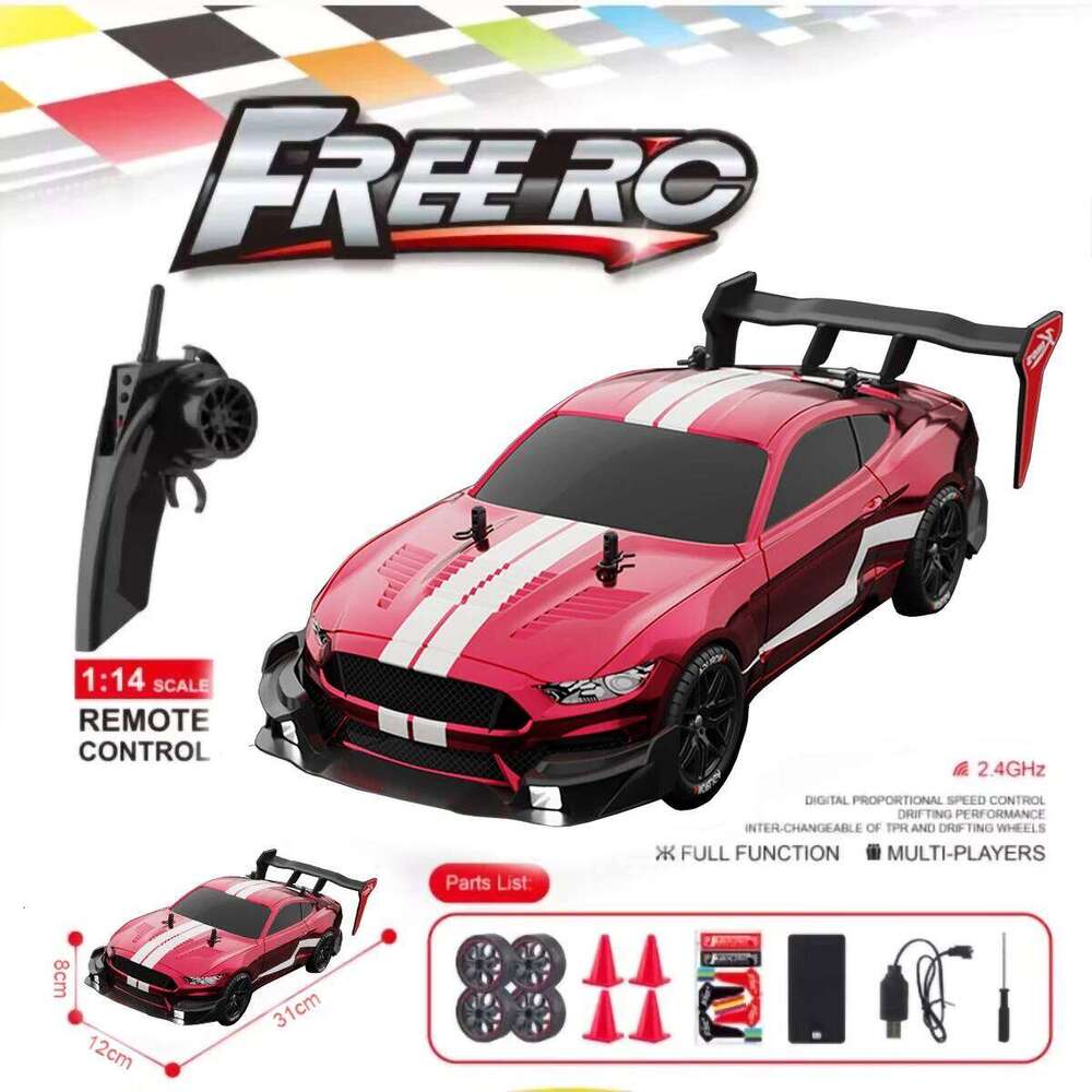RTR MUSTANG 2.4G Drift 4WD Electric Remote Control Cars High Speed Racing Toys for Car RC C260305