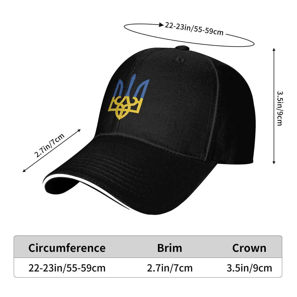 Women Men Tryzub Ukrainian Ukraine Outdoor Hat Spring Trucker New Baseball Cap 2024 Sunscreen Hats Y260304