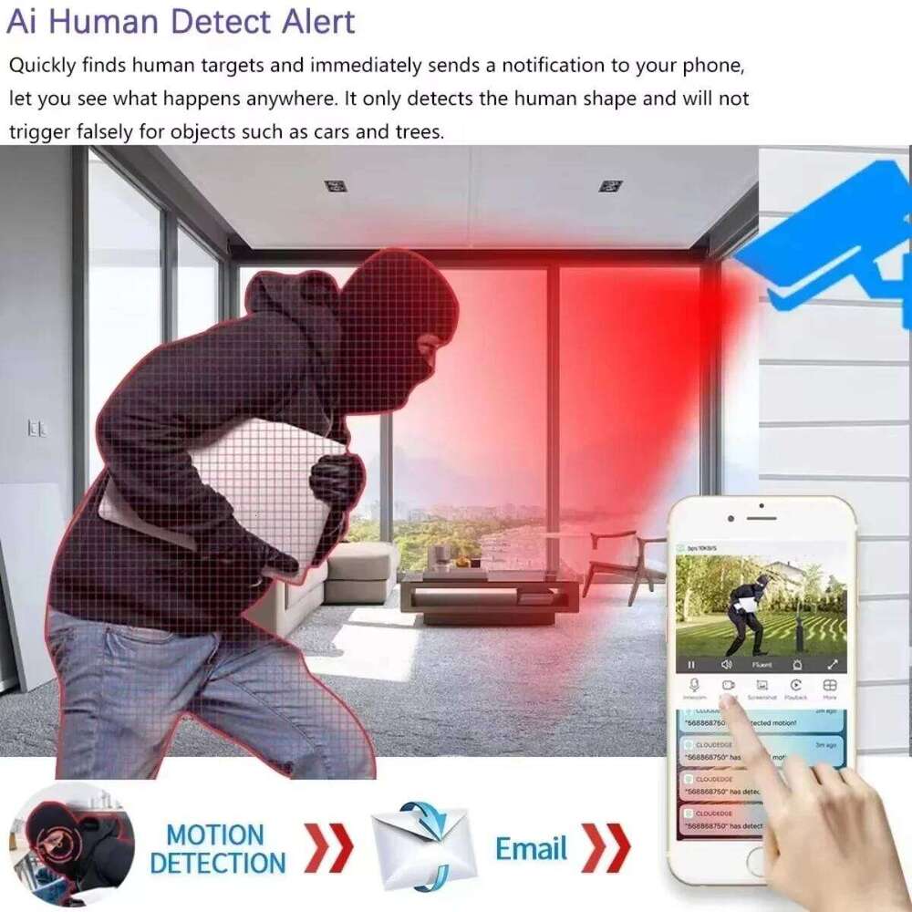 6MP Tuya IP Outdoor Surveillance H.265 Two Way Audio CCTV Color Night Vision Camera For POE System Smartlife Home 26W0306