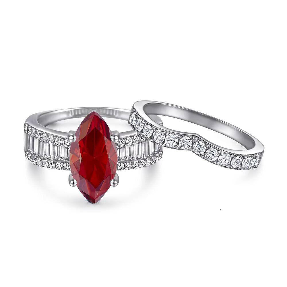 Wholesale GF S925 Sterling Silver Vintage Engagement Rings Marquise Moissanite Bar Setting GRA Certified Womens/Unisex